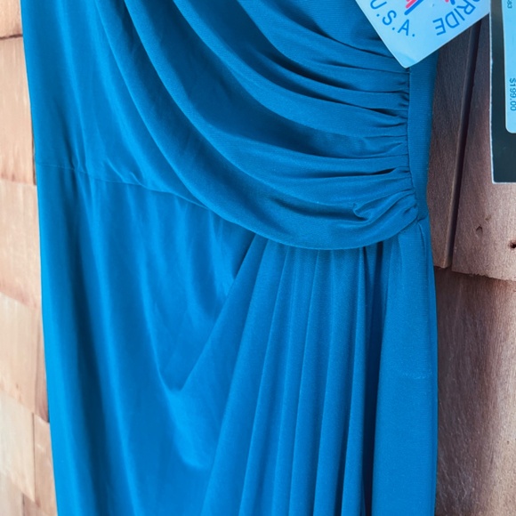 Betsy & Adam Women's “Patricia” Long Jersey Knit Ruffle Sleeveless Dress Size 14 - Picture 10 of 17